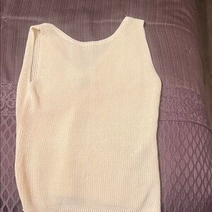 Massimo Dutti Women's Off-White Knit Sweater